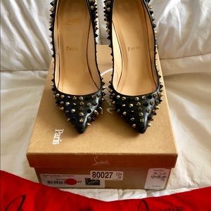 Christian Louboutin Pigalle Spikes 120 Nappa